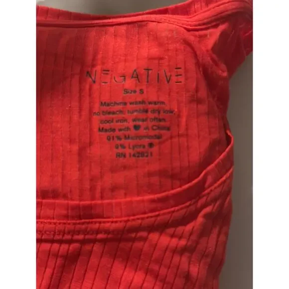 Negative Underwear Whipped Longe Sleeve In Cherry Size Small Brand New! - Picture 3 of 7